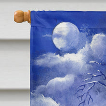 Load image into Gallery viewer, Bichon Frise Halloween Haunted House Flag Canvas House Size PPP3022CHF