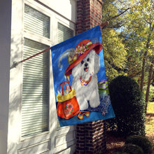 Load image into Gallery viewer, Bichon Frise Mademoiselle Flag Canvas House Size PPP3023CHF