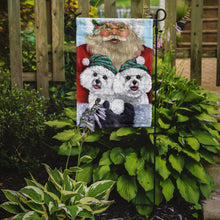 Load image into Gallery viewer, Bichon Frise Santa Christmas Garden Flag – Decorative Outdoor Yard Flag PPP3024GF