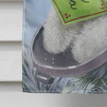 Load image into Gallery viewer, Bichon Frise Santa's List Christmas Flag Canvas House Size PPP3025CHF
