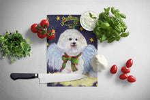 Load image into Gallery viewer, Bichon Frise Christmas Angel Glass Cutting Boards – Durable, Decorative Kitchen Art Large PPP3027LCB