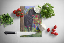 Load image into Gallery viewer, Black Labrador Retriever Glass Cutting Boards – Durable, Decorative Kitchen Art Large PPP3028LCB