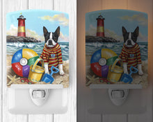 Load image into Gallery viewer, Boston Terrier Beach Baby Ceramic Night Light PPP3032CNL