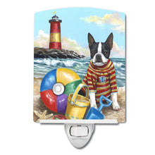 Load image into Gallery viewer, Boston Terrier Beach Baby Ceramic Night Light PPP3032CNL