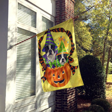Load image into Gallery viewer, Boston Terrier Halloweenies Flag Canvas House Size PPP3033CHF