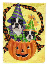 Load image into Gallery viewer, Boston Terrier Halloweenies Flag Canvas House Size PPP3033CHF