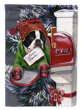 Load image into Gallery viewer, Boston Terrier Letter to Santa Christmas Flag Canvas House Size PPP3035CHF