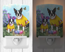 Load image into Gallery viewer, Boston Terrier Easter Bunny Ceramic Night Light PPP3037CNL