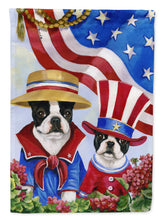 Load image into Gallery viewer, Boston Terrier USA Flag Canvas House Size PPP3038CHF
