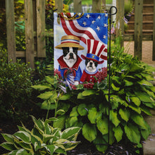 Load image into Gallery viewer, Boston Terrier USA Garden Flag – Decorative Outdoor Yard Flag PPP3038GF