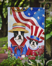 Load image into Gallery viewer, Boston Terrier USA Garden Flag – Decorative Outdoor Yard Flag PPP3038GF