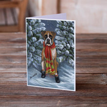 Load image into Gallery viewer, Boxer Let's Play Christmas Greeting Cards -  Blank Note Cards – 8-Pack of Artist-Designed Cards with Envelopes