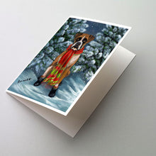 Load image into Gallery viewer, Boxer Let's Play Christmas Greeting Cards -  Blank Note Cards – 8-Pack of Artist-Designed Cards with Envelopes
