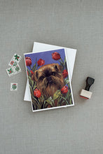 Load image into Gallery viewer, Brussels Griffon Peek a Boo Greeting Cards -  Blank Note Cards – 8-Pack of Artist-Designed Cards with Envelopes