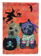 Load image into Gallery viewer, Cairn Terrier Pirates Halloween Flag Canvas House Size PPP3043CHF
