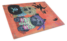Load image into Gallery viewer, Cairn Terrier Pirates Halloween Glass Cutting Boards – Durable, Decorative Kitchen Art Large PPP3043LCB