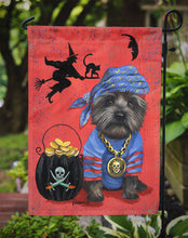 Load image into Gallery viewer, Cairn Terrier Black Pirate Halloween Garden Flag – Decorative Outdoor Yard Flag PPP3044GF
