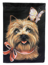 Load image into Gallery viewer, Cairn Terrier Butterfly Garden Flag – Decorative Outdoor Yard Flag PPP3047GF