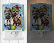 Load image into Gallery viewer, Cairn Terrier Christmas Elves Ceramic Night Light PPP3050CNL