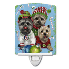 Load image into Gallery viewer, Cairn Terrier Christmas Elves Ceramic Night Light PPP3050CNL