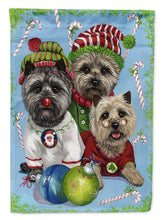 Load image into Gallery viewer, Cairn Terrier Christmas Elves Garden Flag – Decorative Outdoor Yard Flag PPP3050GF