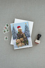 Load image into Gallery viewer, Cairn Terrier Christmas Family Tree Greeting Cards -  Blank Note Cards – 8-Pack of Artist-Designed Cards with Envelopes