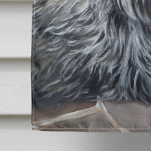 Load image into Gallery viewer, Cairn Terrier Geraniums Flag Canvas House Size PPP3052CHF