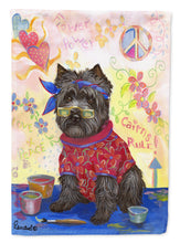 Load image into Gallery viewer, Cairn Terrier Hippie Dippie Flag Canvas House Size PPP3053CHF