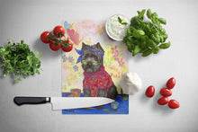 Load image into Gallery viewer, Cairn Terrier Hippie Dippie Glass Cutting Boards – Durable, Decorative Kitchen Art Large PPP3053LCB