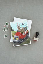 Load image into Gallery viewer, Cairn Terrier On the Move Greeting Cards -  Blank Note Cards – 8-Pack of Artist-Designed Cards with Envelopes