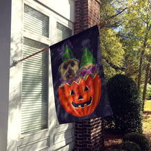 Load image into Gallery viewer, Cairn Terrier Halloween PeekaBoo Flag Canvas House Size PPP3056CHF