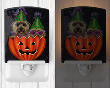 Load image into Gallery viewer, Cairn Terrier Halloween PeekaBoo Ceramic Night Light PPP3056CNL