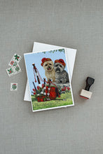 Load image into Gallery viewer, Cairn Terrier Pipers Greeting Cards -  Blank Note Cards – 8-Pack of Artist-Designed Cards with Envelopes