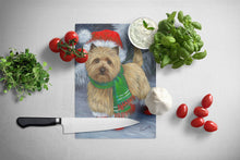 Load image into Gallery viewer, Cairn Terrier Christmas Red Boots Glass Cutting Boards – Durable, Decorative Kitchen Art Large PPP3058LCB