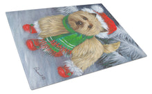 Load image into Gallery viewer, Cairn Terrier Christmas Red Boots Glass Cutting Boards – Durable, Decorative Kitchen Art Large PPP3058LCB