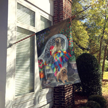 Load image into Gallery viewer, Cairn Terrier Trio Flag Canvas House Size PPP3059CHF