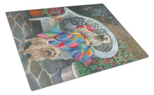 Load image into Gallery viewer, Cairn Terrier Trio Glass Cutting Boards – Durable, Decorative Kitchen Art Large PPP3059LCB
