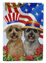 Load image into Gallery viewer, Cairn Terrier USA Flag Canvas House Size PPP3060CHF