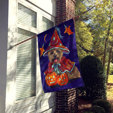 Load image into Gallery viewer, Cairn Terrier Halloween Witch Flag Canvas House Size PPP3061CHF