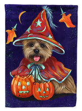 Load image into Gallery viewer, Cairn Terrier Halloween Witch Flag Canvas House Size PPP3061CHF