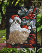 Load image into Gallery viewer, Cat Kitty Glitter Christmas Garden Flag – Decorative Outdoor Yard Flag PPP3062GF