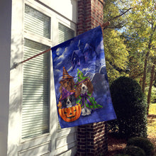 Load image into Gallery viewer, Cavalier Spaniel Halloween House Flag Canvas House Size PPP3064CHF