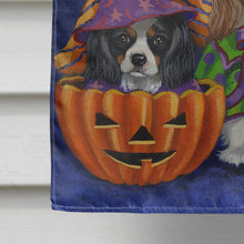 Load image into Gallery viewer, Cavalier Spaniel Halloween House Flag Canvas House Size PPP3064CHF