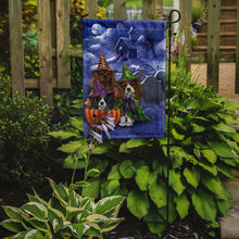 Load image into Gallery viewer, Cavalier Spaniel Halloween House Garden Flag – Decorative Outdoor Yard Flag PPP3064GF