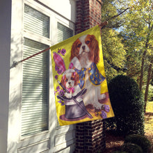 Load image into Gallery viewer, Cavalier Spaniel Easter Magic Flag Canvas House Size PPP3065CHF