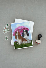Load image into Gallery viewer, Cavalier Spaniel Royal Subjects Greeting Cards -  Blank Note Cards – 8-Pack of Artist-Designed Cards with Envelopes