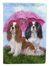 Load image into Gallery viewer, Cavalier Spaniel Royal Subjects Garden Flag – Decorative Outdoor Yard Flag PPP3066GF