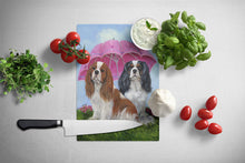 Load image into Gallery viewer, Cavalier Spaniel Royal Subjects Glass Cutting Boards – Durable, Decorative Kitchen Art Large PPP3066LCB
