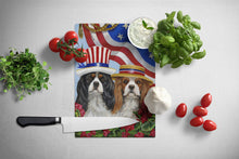 Load image into Gallery viewer, Cavalier Spaniel USA Glass Cutting Boards – Durable, Decorative Kitchen Art Large PPP3069LCB