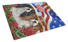 Load image into Gallery viewer, Cavalier Spaniel USA Glass Cutting Boards – Durable, Decorative Kitchen Art Large PPP3069LCB